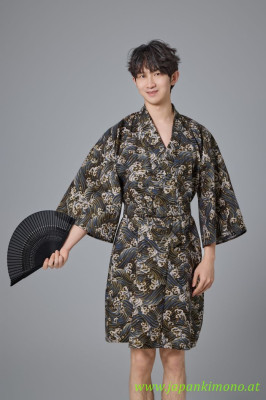 Kurzer Yukata für Damen und Herrn 3825