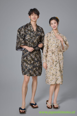 Kurzer Yukata für Damen und Herrn 3825