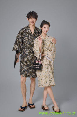 Kurzer Yukata für Damen und Herrn 3825