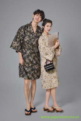 Kurzer Yukata für Damen und Herrn 3825