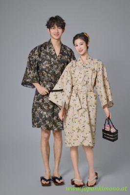 Kurzer Yukata für Damen und Herrn 3825