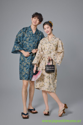 Short Yukata for Men and woman 3876