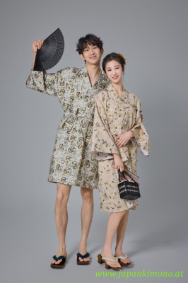 Short Yukata for Men and woman 3876