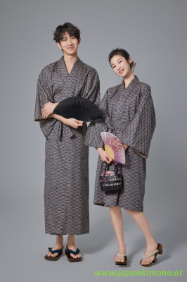 Short Yukata for Men and woman 3870