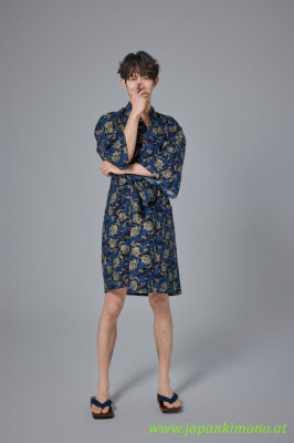 Kurzer Yukata für Herrn und Damen 3877