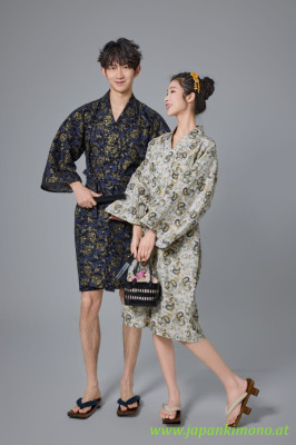 Short Yukata for Men and woman 3880